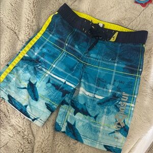 ZeroXposur Blue and Yellow Kids Swim Trunks